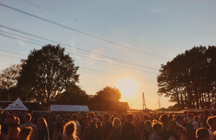 Haldern Pop Festival 2018 Bühne Publikum Sonnenuntergang