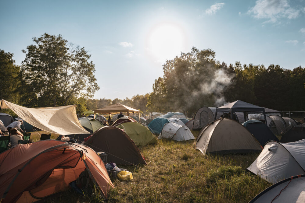 Der Campingplatz beim Immergut Festival 2023
